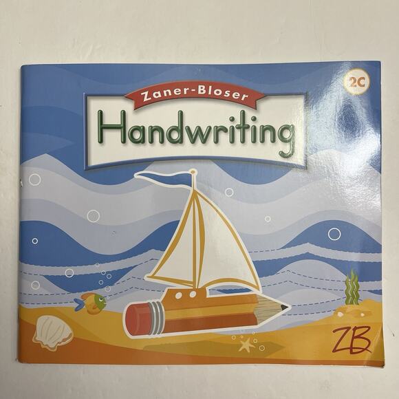 ZB Zaner Bloser Handwriting 2C Student Edition Paperback Educational Workbook - Picture 1 of 9